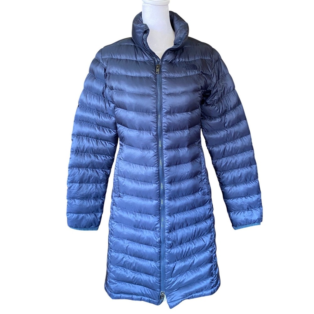 The North Face Pertex‎ Quantum 700 Long Puffer Jacket Blue Down Parka Small Gorp